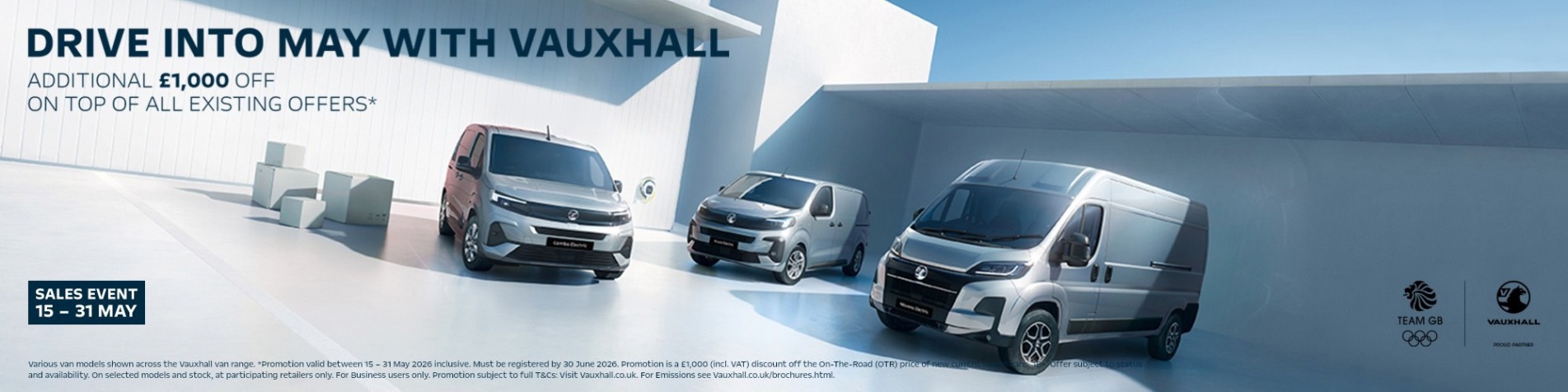 Vauxhall Vans May Sales Event